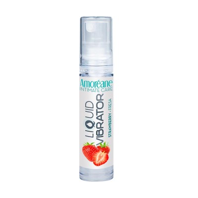 Vibrador Líquido Base Agua Fresa 10 ml