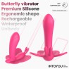 Wingy Estimulador Mariposa con APP Peach Red