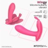 Wingy Estimulador Mariposa con APP Peach Red