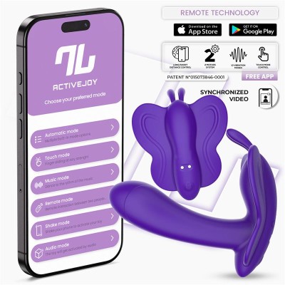 Wingy Estimulador Mariposa con APP Púrpura