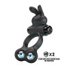 Yusuf Anillo para el Pene con Bolas de Metal 2x33gr