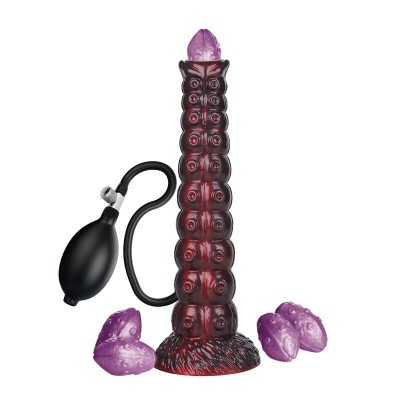POWER MONSTERS - VOIDCLAW BRUTE BICOLOR INFLATABLE FANTASY SILICONE DILDO 29 CM Ã 5.7 CM