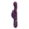 PRETTY LOVE - LOURSEN RABBIT VIBRATOR WITH THRUSTING MOTION AND 7 VIBRATIONS USB RECHARGEABLE PURPLE