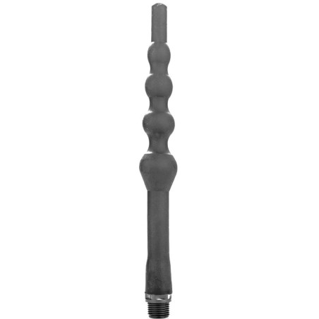 ALL BLACK - DILDO ANULAR CON NUDOS DE BAÑO SILICONA 27 CM