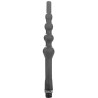ALL BLACK - DILDO ANULAR CON NUDOS DE BAÑO SILICONA 27 CM