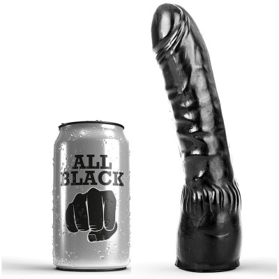 ALL BLACK - DILDO NEGRO REALISTA 20 CM