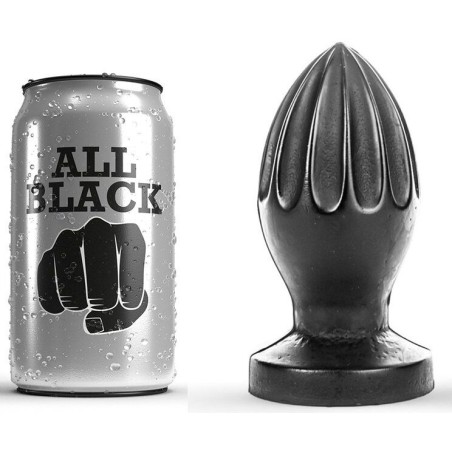 ALL BLACK - plug anal 12 cm