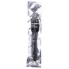 ALL BLACK - ridged shower anal silicona 27 cm
