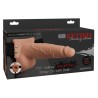 FETISH FANTASY SERIES - ADJUSTABLE HARNESS REALISTIC PENIS WITH BALLS SQUIRTING 19 CM