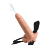FETISH FANTASY SERIES - ADJUSTABLE HARNESS REALISTIC PENIS WITH BALLS SQUIRTING 19 CM