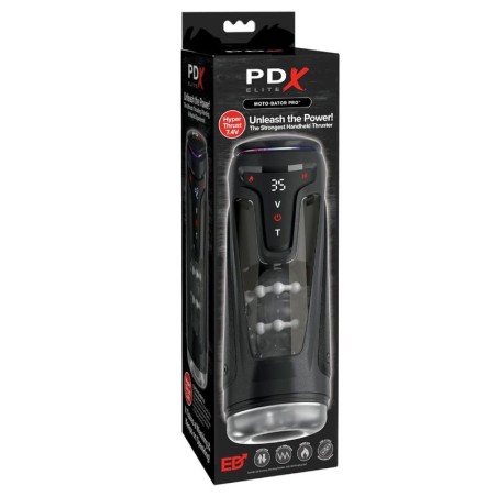 PDX ELITE - MOTO-BATOR PRO THRUSTING STROKER AUTOMATIC VIBRATING AND WARMING MASTURBATOR 26.5 CM