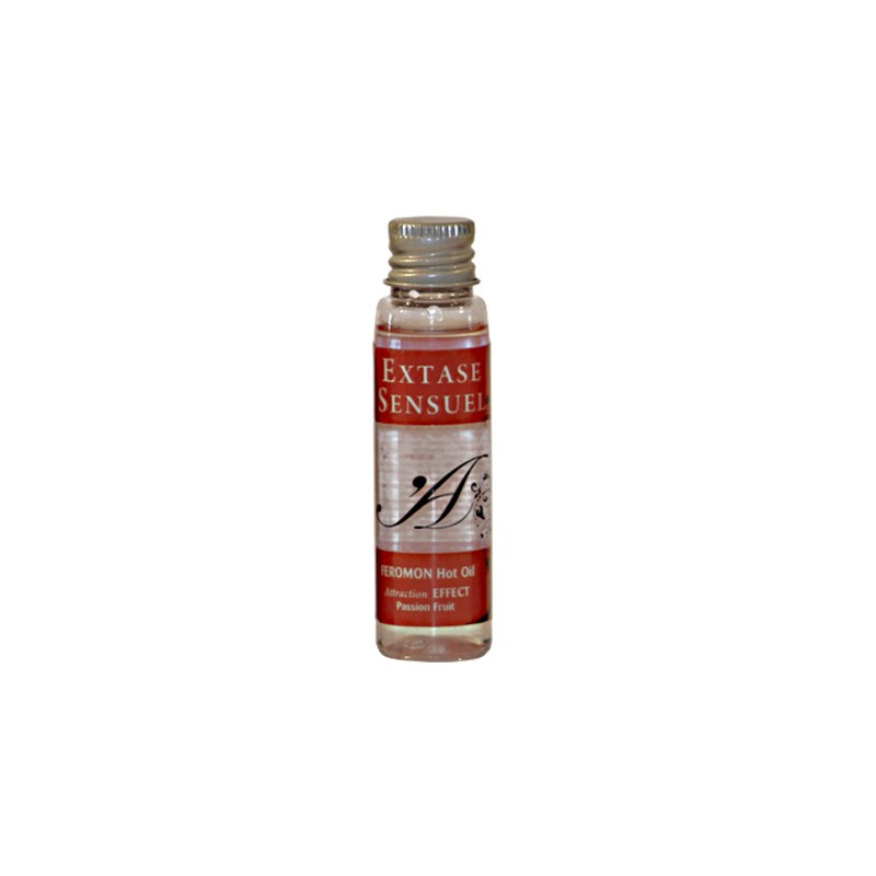 EXTASE SENSUAL - HEAT EFFECT MASSAGE OIL WITH PASSION FRUIT PHEROMONES TRAVEL 35 ML