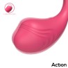 Luvia Huevo Vibrador con Control Remoto USB Rosa