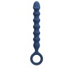 MR PLAY - BLUE SILICONE ANAL BEADS & ANAL PLUG -Ã- 3,4 CM - 28.5 CM