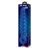 MR PLAY - BLUE SILICONE ANAL BEADS & ANAL PLUG -Ã- 3,4 CM - 28.5 CM