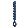 MR PLAY - BLUE SILICONE ANAL BEADS & ANAL PLUG -Ã- 3,4 CM - 28.5 CM