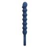 MR PLAY - BLUE SILICONE ANAL BEADS & ANAL PLUG -Ã- 3,4 CM - 28.5 CM