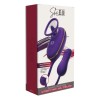 SHE.E.O - CLITORAL SUCTION TOOL WITH LICKING EFFECT AND PURPLE ANAL STIMULATOR
