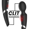 BLACK&SILVER - BECK WAND AND SUCTION CUP 2 IN 1 SILICONE