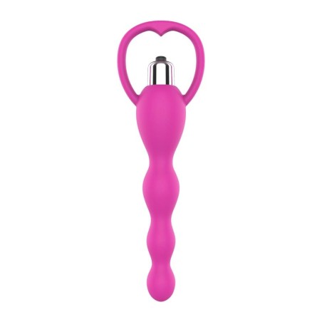 Cadena Anal con Vibración Rosa