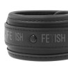 FETISH SUBMISSIVE - VEGAN LEATHER NECKLACE AND HANDCUFFS WITH NOPRENE LINING
