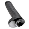 KING COCK - DILDO BLACK WITH BALLS 28 CM