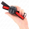 KINK - HOLLOW HARD MOUTH 4.5 CM GAG WITH ELASTIC BELT 56 x 1.5 CM