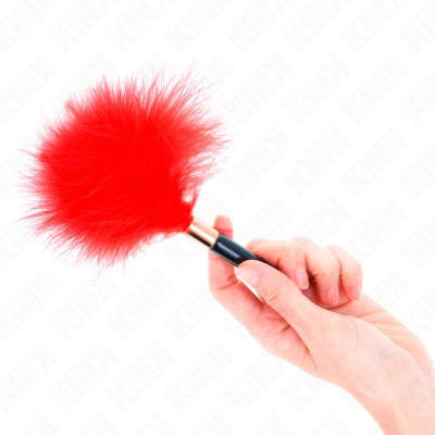 KINK - RED GOLD METAL TICKLE FEATHERS 18 CM