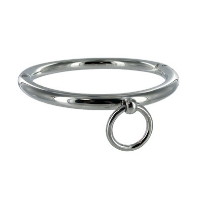 METAL HARD - BDSM NECKLACE WITH RING 18CM