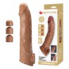 PRETTY LOVE - ADJUSTABLE PENIS EXTENSION SLEEVE 26 CM Ã 4 CM BROWN