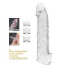PRETTY LOVE - ADJUSTABLE PENIS EXTENSION SLEEVE 26 CM Ã 4 CM TRANSPARENT