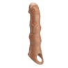 PRETTY LOVE - ADJUSTABLE PENIS EXTENSION SLEEVE 28 CM Ã 4.5 CM BROWN