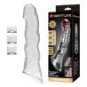 PRETTY LOVE - ADJUSTABLE PENIS EXTENSION SLEEVE 28 CM Ã 4.5 CM TRANSPARENT