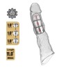PRETTY LOVE - ADJUSTABLE PENIS EXTENSION SLEEVE 28 CM Ã 4.5 CM TRANSPARENT