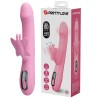 PRETTY LOVE - BELLA RABBIT VIBRATOR WITH BUTTERFLY STIMULATION AND LED PINK