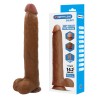 PRETTY LOVE - DANY REALISTIC FLEXIBLE DILDO WITH SUCTION CUP 36 CM -Ã- 5.6 CM BROWN