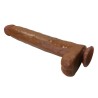 PRETTY LOVE - DANY REALISTIC FLEXIBLE DILDO WITH SUCTION CUP 36 CM -Ã- 5.6 CM BROWN