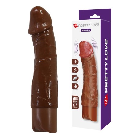 PRETTY LOVE - DONALD REALISTIC VIBRATOR 19.5 CM Ã 4 CM BROWN