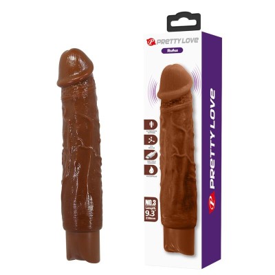 PRETTY LOVE - DUKE REALISTIC VIBRATOR 23.5 CM Ã 4.8 CM BROWN