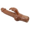 PRETTY LOVE - ELLISON REALISTIC RABBIT VIBRATOR 22.6 CM Ã 4.2 CM BROWN