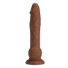 PRETTY LOVE - EREN THRUSTING VIBRATING DILDO 20.5 CM Ã 4.5 CM BROWN