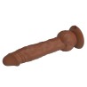 PRETTY LOVE - EREN THRUSTING VIBRATING DILDO 20.5 CM Ã 4.5 CM BROWN