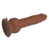 PRETTY LOVE - EREN THRUSTING VIBRATING DILDO 20.5 CM Ã 4.5 CM BROWN