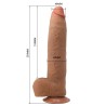 PRETTY LOVE - EVANDER FLEXIBLE REALISTIC DILDO WITH SUCTION CUP 23 CM -Ã- 4.9 CM