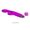 PRETTY LOVE - JENE DUAL STIMULATION G-SPOT AND CLITORAL VIBRATOR PURPLE