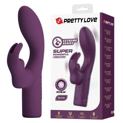 PRETTY LOVE - OLIVIA RECHARGEABLE RABBIT VIBRATOR 10 FUNCTIONS