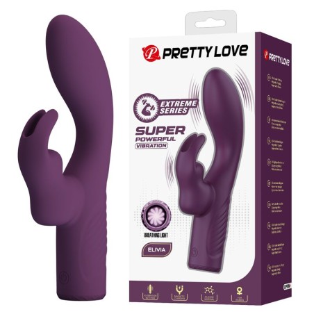 PRETTY LOVE - OLIVIA RECHARGEABLE RABBIT VIBRATOR 10 FUNCTIONS