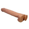 PRETTY LOVE - PAT FLEXIBLE REALISTIC DILDO WITH SUCTION CUP FLESH 40 CM -Ã- 6 CM