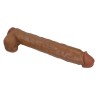 PRETTY LOVE - PAT REALISTIC FLEXIBLE DILDO WITH SUCTION CUP 40 CM -Ã- 6 CM BROWN
