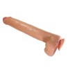 PRETTY LOVE - RAEL FLEXIBLE REALISTIC DILDO WITH SUCTION CUP 40 CM -Ã- 6 CM BROWN